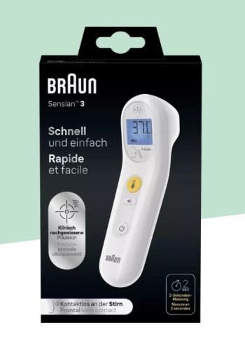 Braun Sensian 3 Contactloze Voorhoofdthermometer