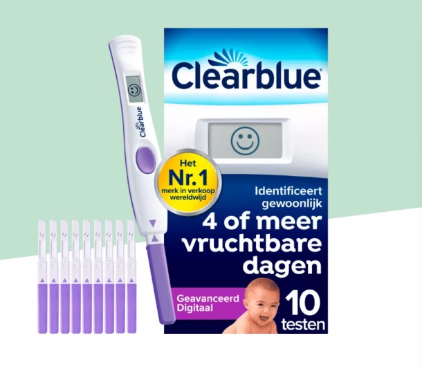 Clearblue Geavanceerde Digitale Ovulatietestset 10 stuks