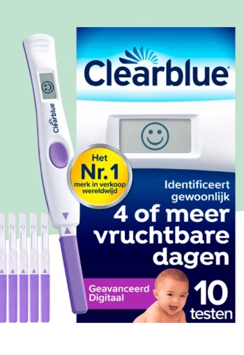 Clearblue Geavanceerde Digitale Ovulatietestset 10 stuks