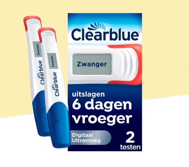 Clearblue Zwangerschapstest Digitaal Ultravroeg 2 stuks