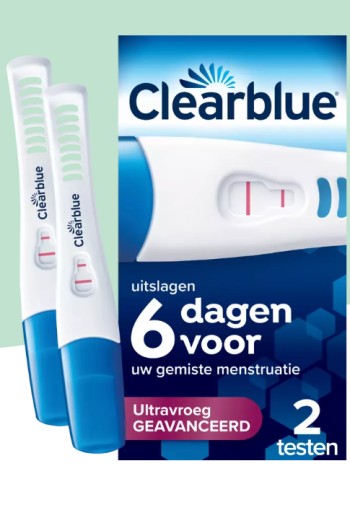 Clearblue Vroege Geavanceerd Detectie Zwangerschapstest 2 Stuks