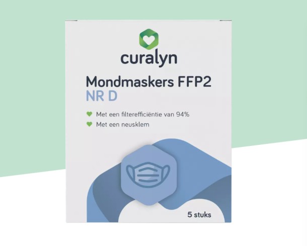 Curalyn mondkapje FFP2 masker 5st