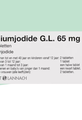 Kaliumjodide 65 MG 10 stuks