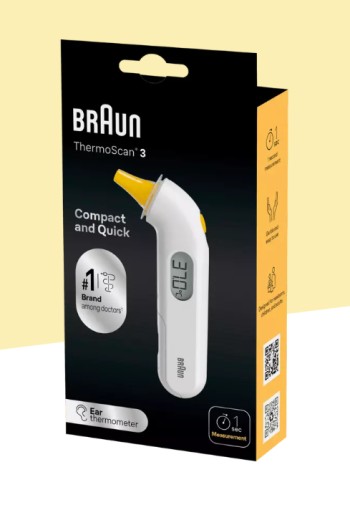 Braun ThermoScan 3 Oorthermometer High Speed IRT3030
