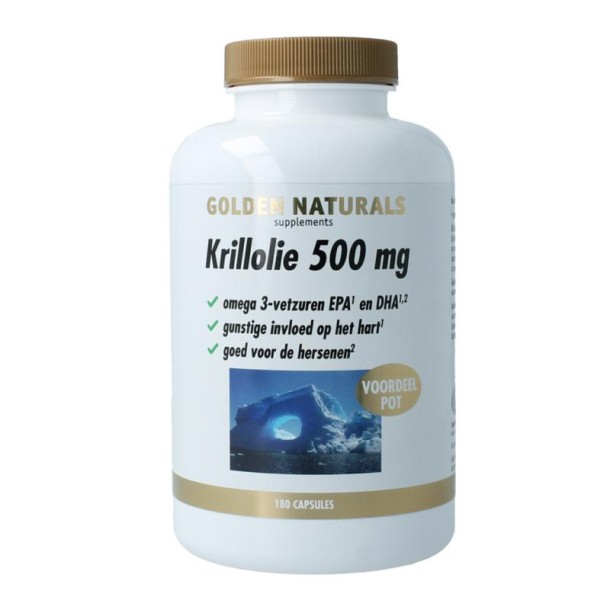 Golden Naturals Op=Op Krillolie 500mg (2 st)