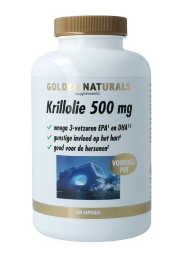 Golden Naturals Op=Op Krillolie 500mg (2 st)
