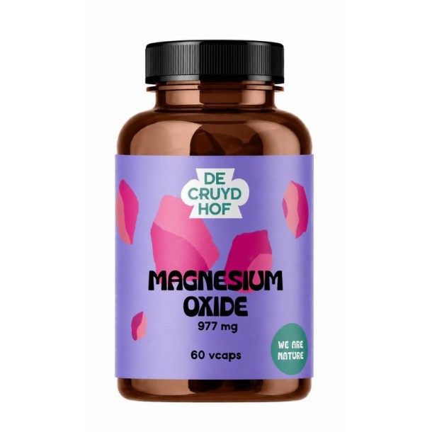 De Cruydhof De Cruydhof Magnesium oxide, 60 vcaps (60 Vegetarische capsules)