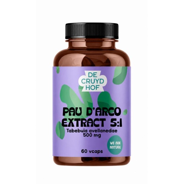 De Cruydhof De Cruydhof Pau d'Arco extract 5:1, 60 vcaps