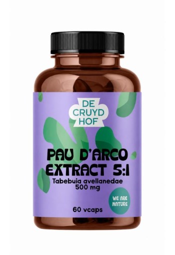 De Cruydhof De Cruydhof Pau d'Arco extract 5:1, 60 vcaps