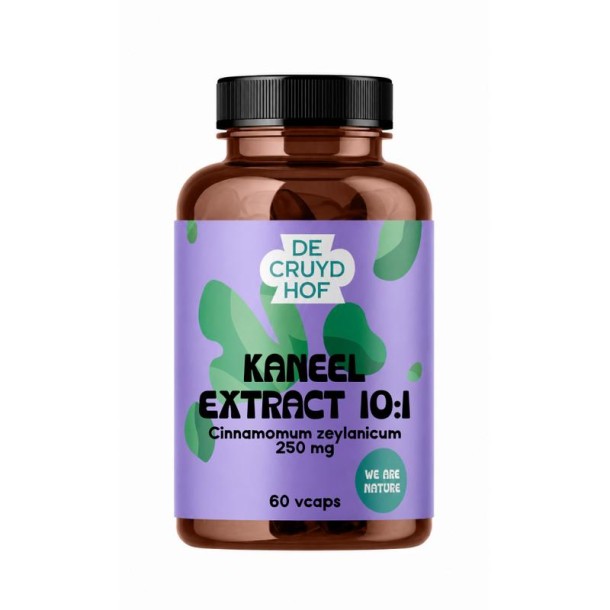 De Cruydhof De Cruydhof Kaneel extract 10:1, 60 vcaps (60 Vegetarische capsules)