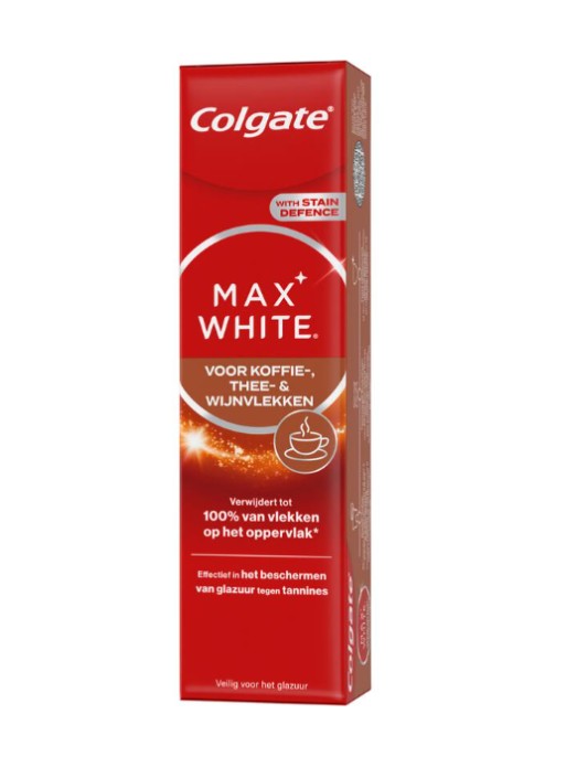 Colgate Max White for Coffee, Tea and Wine Stains Tandpasta 75 ML