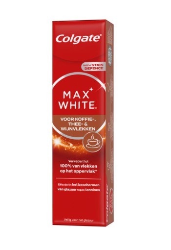 Colgate Max White for Coffee, Tea and Wine Stains Tandpasta 75 ML