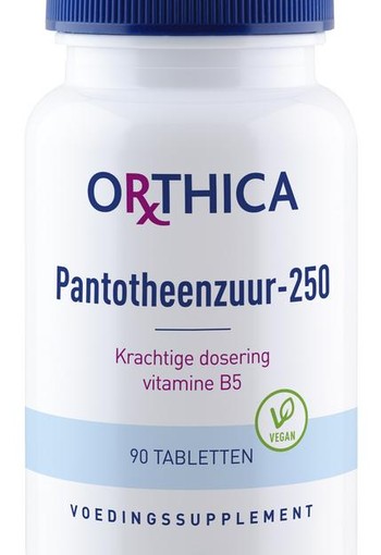 Orthica Vitamine B5 pantotheenzuur-250 (90 Tabletten)