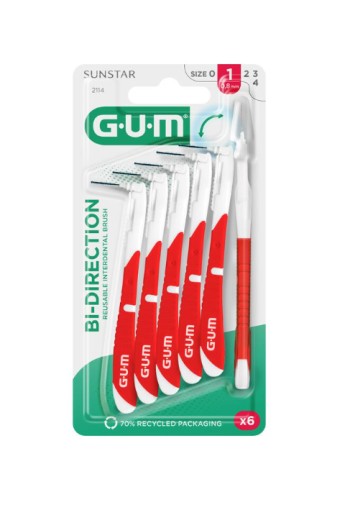 GUM® Bi-Direction iso 1 Ragers 6 stuks