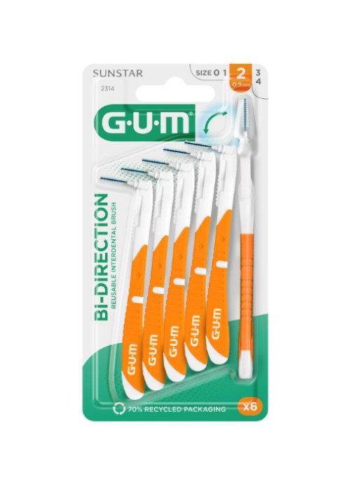 GUM® Bi-Direction iso 2 Ragers 6 stuks