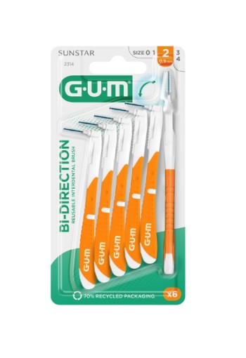 GUM® Bi-Direction iso 2 Ragers 6 stuks