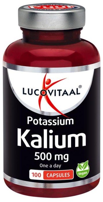 Lucovitaal Kalium Potassium Puur 500mg (100 Capsules)