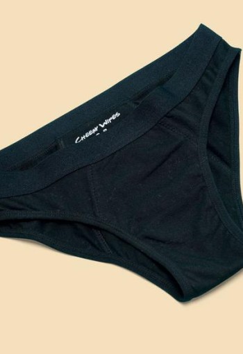 Cheeky Wipes Menstruatie ondergoed Feeling Sporty zw maat 34-36 (1 Stuks)
