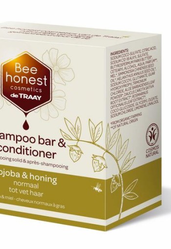 Traay Bee Honest Shampoobar jojoba & honing (80 gr)