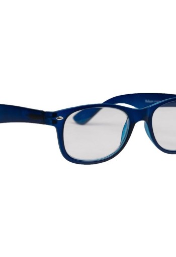 Melleson Leesbril wayfarer mat blauw +1.00 (1 st)