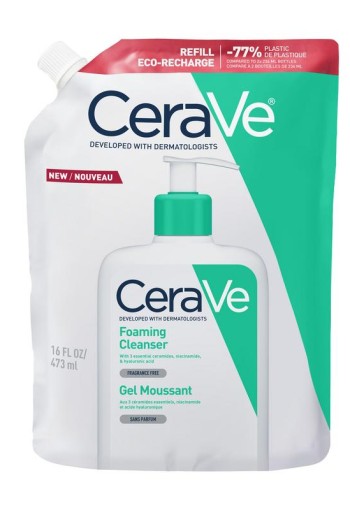 Cerave Reinigingsgel schuimend normale huid navul (473 ml)