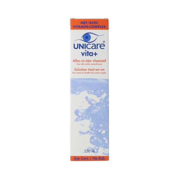 Unicare Vita+ lenzenvloeistof zachte lenzen (250 Milliliter)