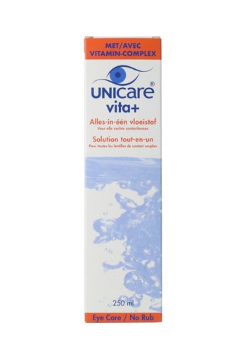 Unicare Vita+ lenzenvloeistof zachte lenzen (250 ml)