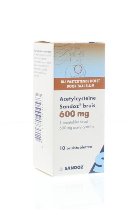 Sandoz Acetylcysteine 600mg (10 brt)
