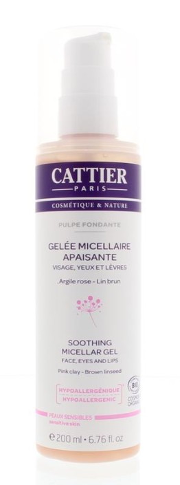 Cattier Verzachtende micellair gel gevoelige huid (200 ml)