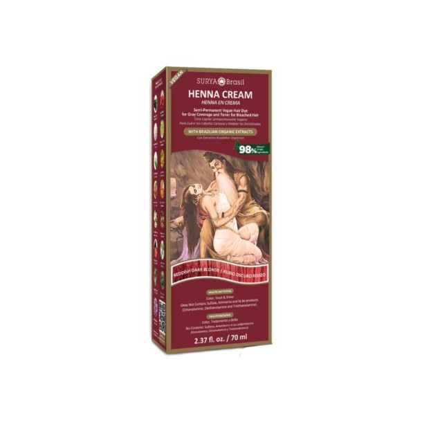 Surya Brasil Henna haarverf creme reddish dark blonde (70 Milliliter)