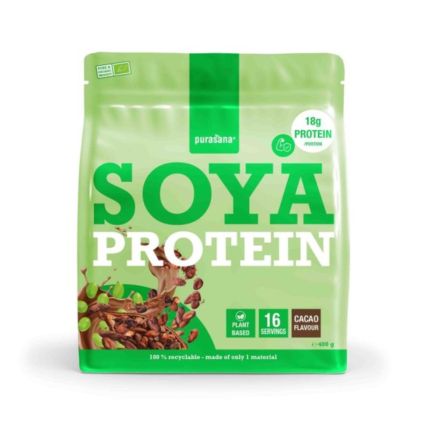Purasana Plant protein soja cacao bio (400 Gram)
