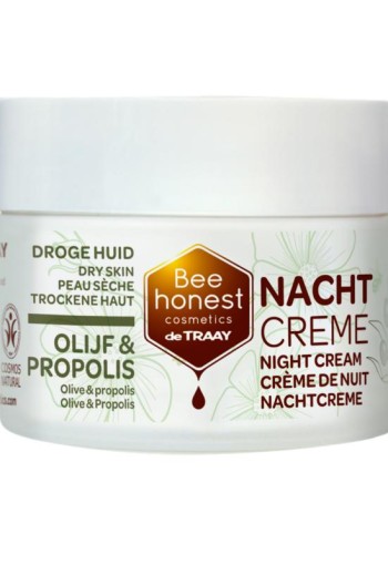 Traay Bee Honest Nachtcreme olijf propolis (50 ml)
