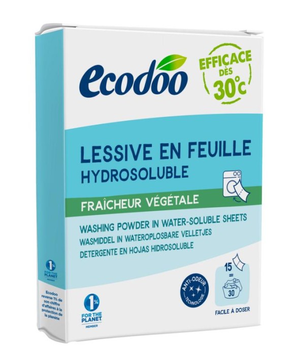 Ecodoo Wasstrips laundry plant freshness eco (53 gr)