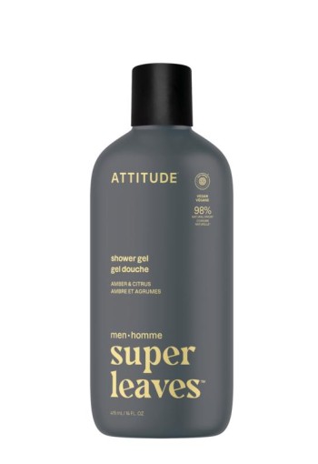 Attitude Men showergel amber & citrus (415 ml)