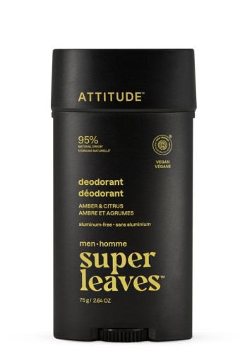 Attitude Men deodorant amber & citrus (75 gr)