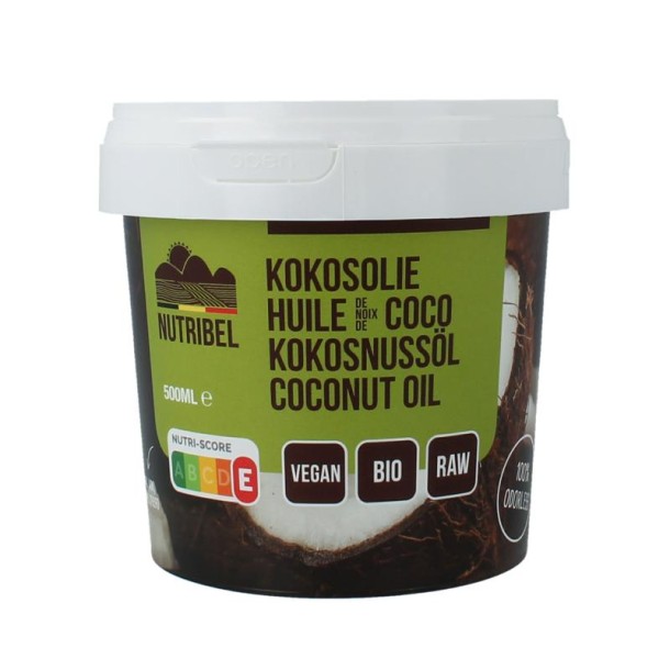 Nutribel Kokosolie geurloos bio (500 Milliliter)