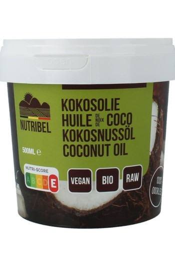 Nutribel Kokosolie geurloos bio (500 Milliliter)