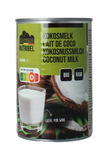 Nutribel Kokosmelk glutenvrij bio (400 Milliliter)