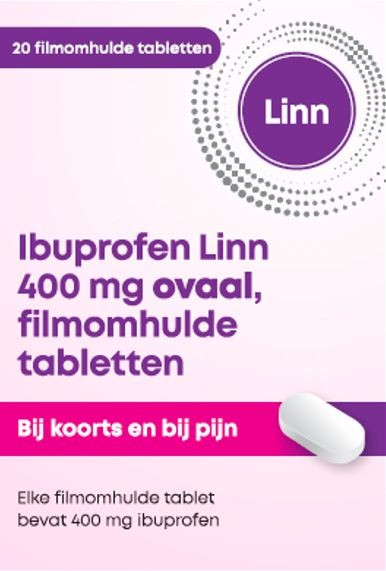 Linn Ibuprofen 400mg wit tablet (20 Stuks)
