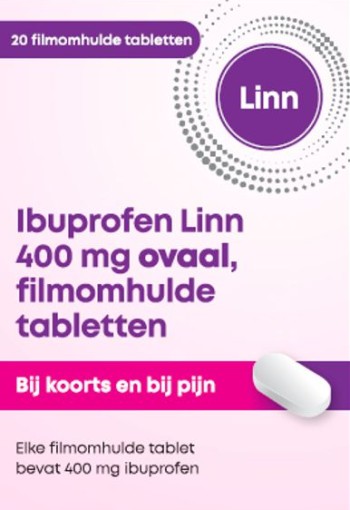 Linn Ibuprofen 400mg wit tablet (20 Stuks)