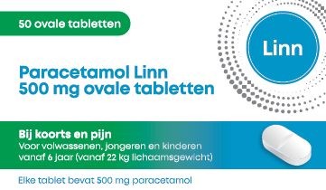 Linn Paracetamol ovaal 500mg (50 Stuks)