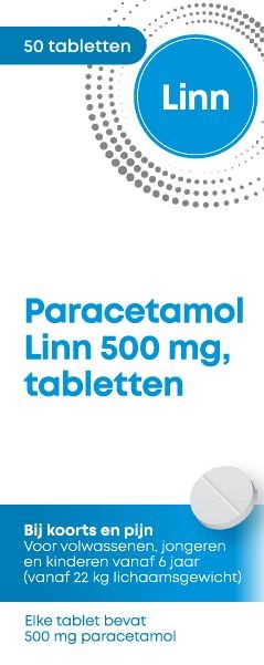 Linn Paracetamol rond 500mg (50 Tabletten)