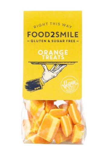 Food2Smile Orange treats suikervrij glutenvrij lactosevrij (90 gr)