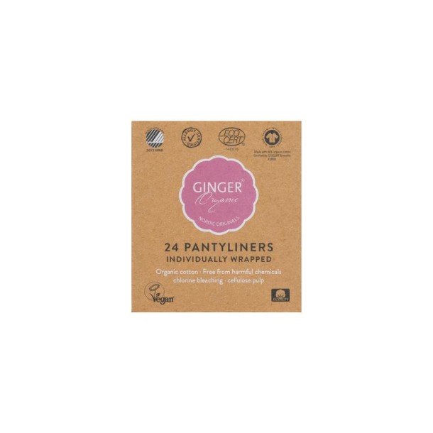 Ginger Organic Inlegkruisjes individueel verpakt (24 Stuks)
