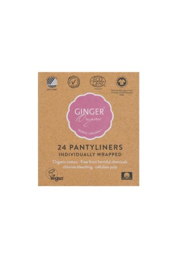 Ginger Organic Inlegkruisjes individueel verpakt (24 Stuks)