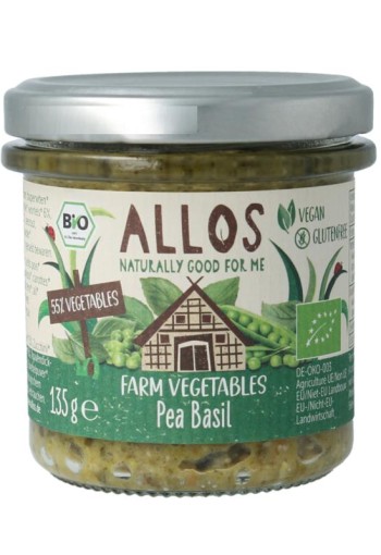 Allos OP=OP Farm vegetables doperwten & basilicum bio