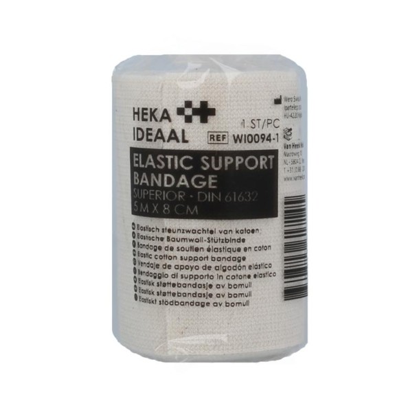 Heka Ideaal elastic support bandage 5m x 8cm (1 rol)