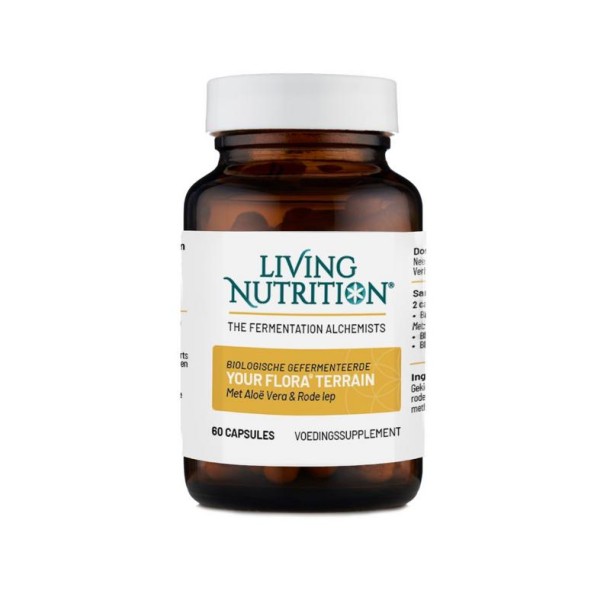 Living Nutrition Your Flora Terrain met aloë vera en rode iep bio