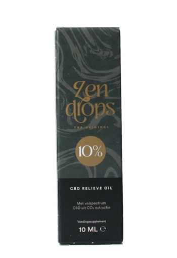 Zendrops CBD olie 10% hennepzaadolie (10 ml)