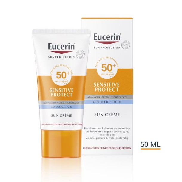 Eucerin Sun sensitive protect creme SPF50+ (50 Milliliter)